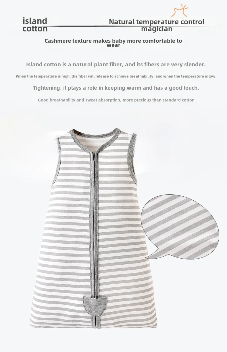 Summer Children's Newborn Mushroom Round Bottom Kick-proof Quilt Single-layer Pure Cotton Baby Foot Vest Sleeping Bag display picture 3