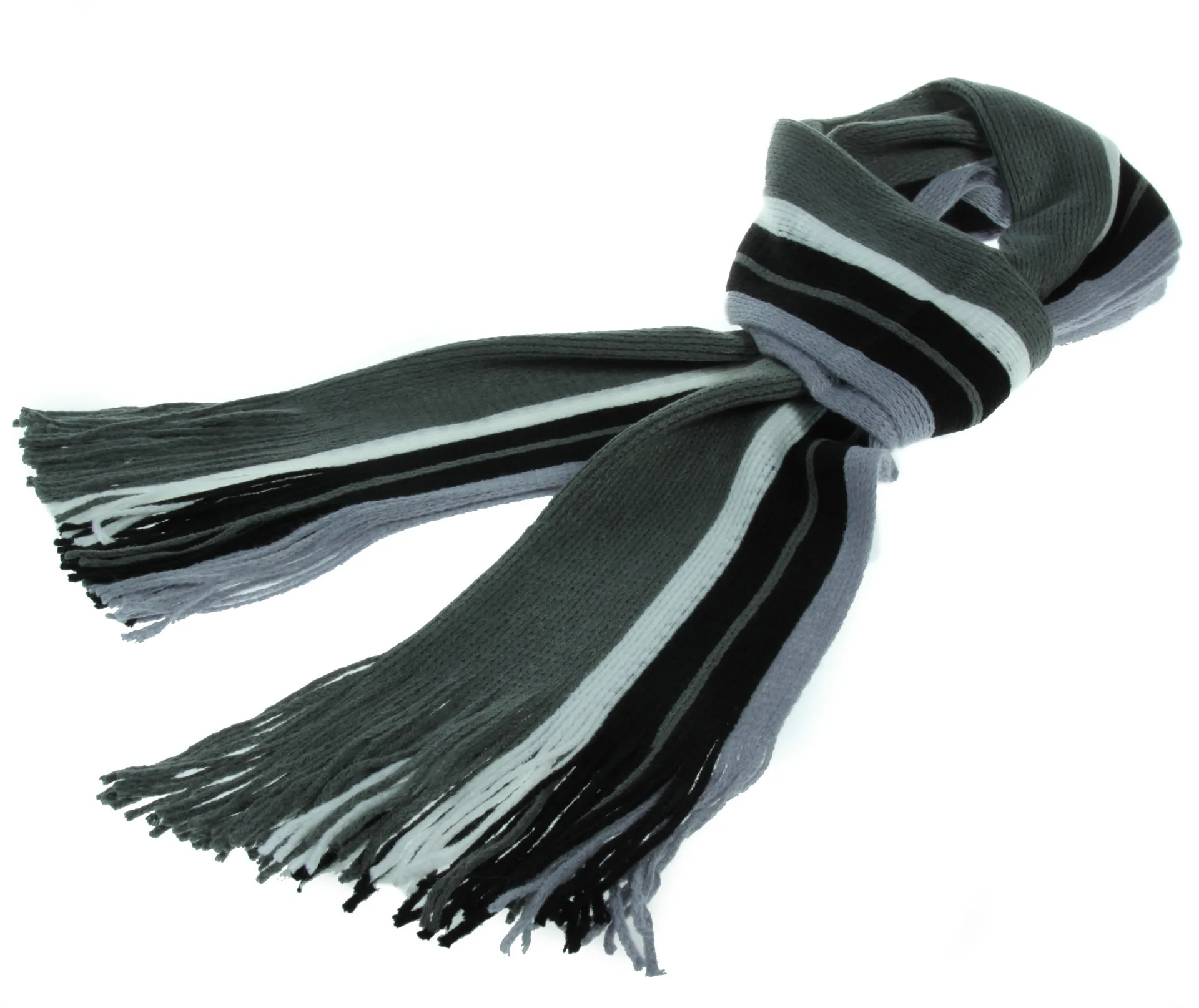 Autumn And Winter Scarf Warm Striped Scarf Men's Double-sided Scarf Tassel Wool Men's Fashion Youth Artistic display picture 1