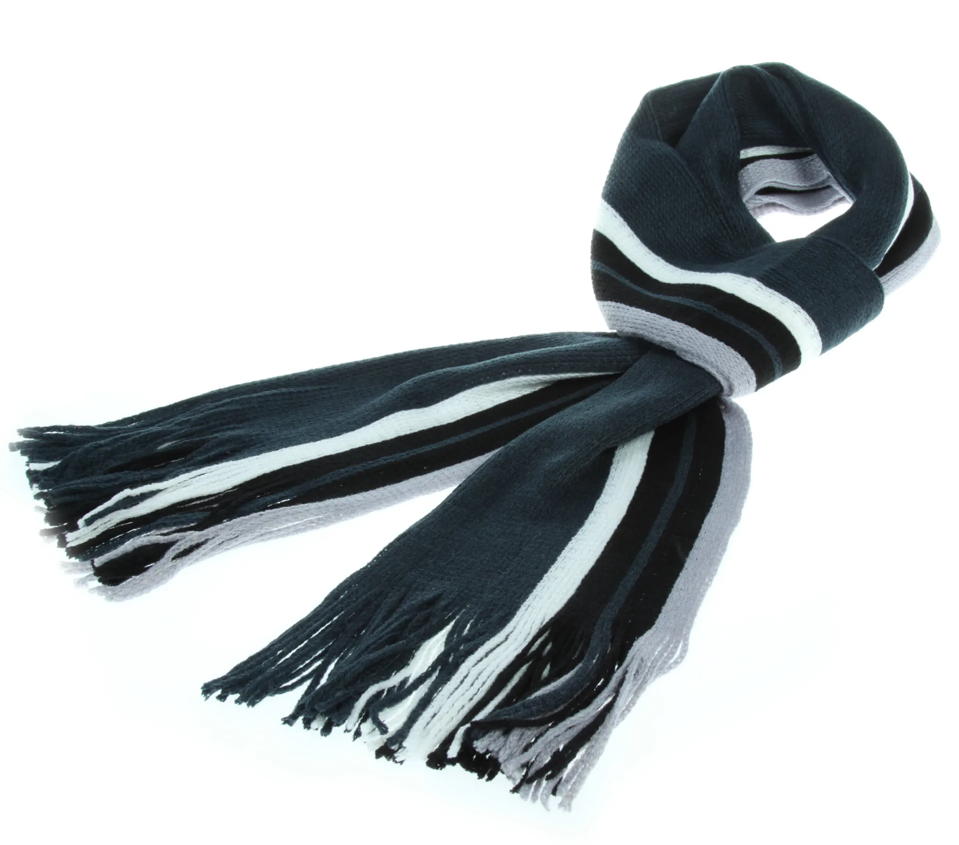 Autumn And Winter Scarf Warm Striped Scarf Men's Double-sided Scarf Tassel Wool Men's Fashion Youth Artistic display picture 4