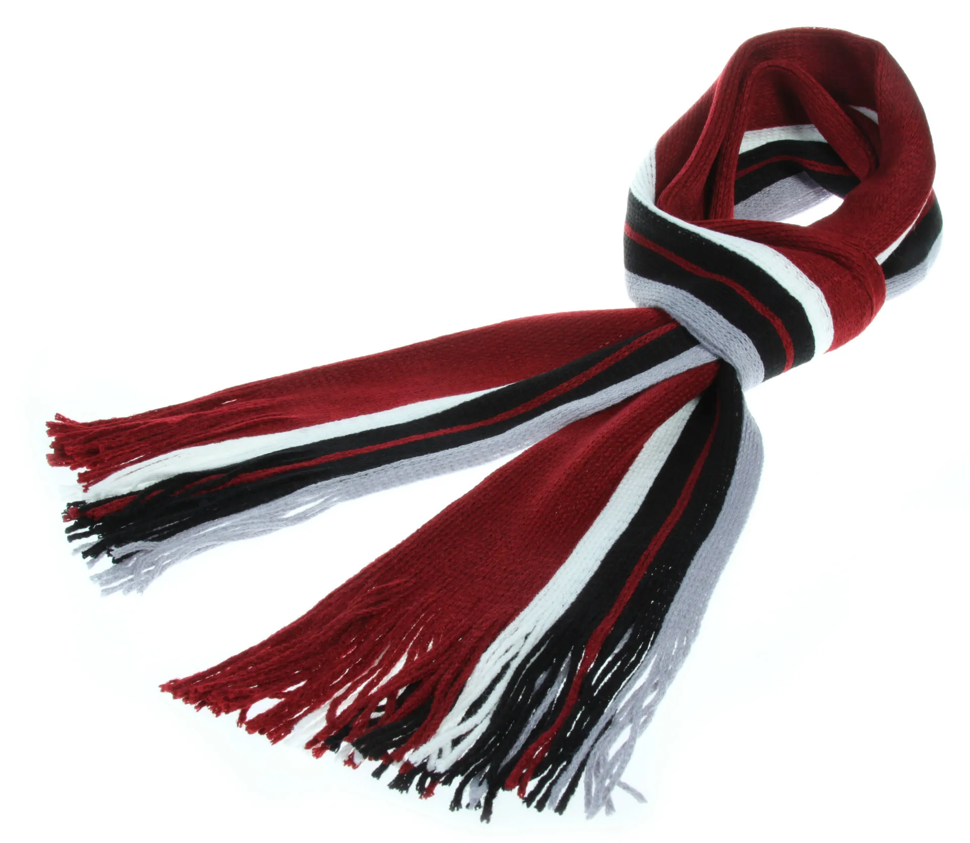 Autumn And Winter Scarf Warm Striped Scarf Men's Double-sided Scarf Tassel Wool Men's Fashion Youth Artistic display picture 5