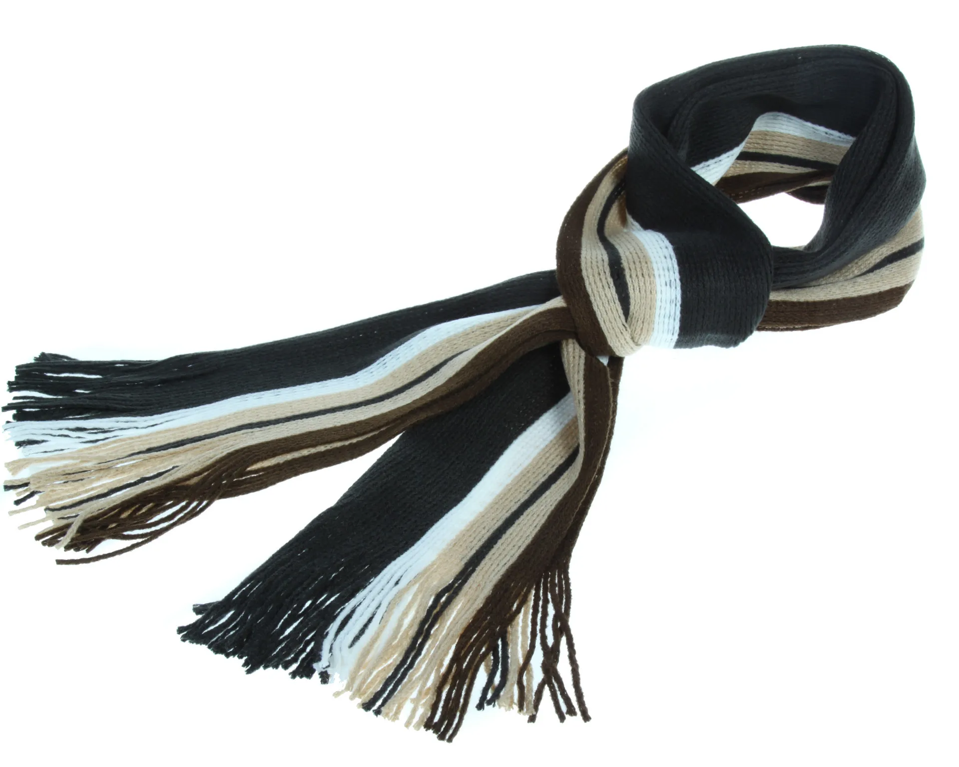 Autumn And Winter Scarf Warm Striped Scarf Men's Double-sided Scarf Tassel Wool Men's Fashion Youth Artistic display picture 9