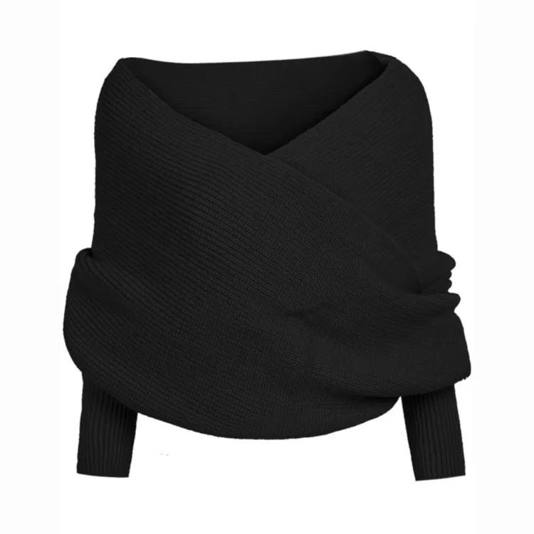 Autumn And Winter Wool Scarf  Men And Women's Long Neck Shawl With Sleeves Knitted Scarf display picture 4