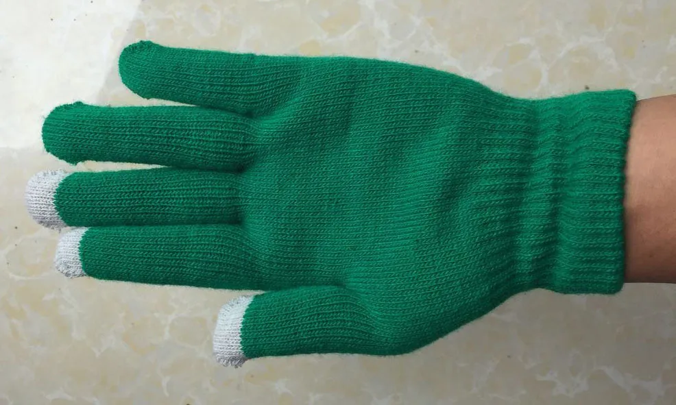 Autumn And Winter Plush Thick Touch Screen And Thin Acrylic Warm Cold-proof Knitted Wool Touch Screen Gloves Wholesale display picture 13