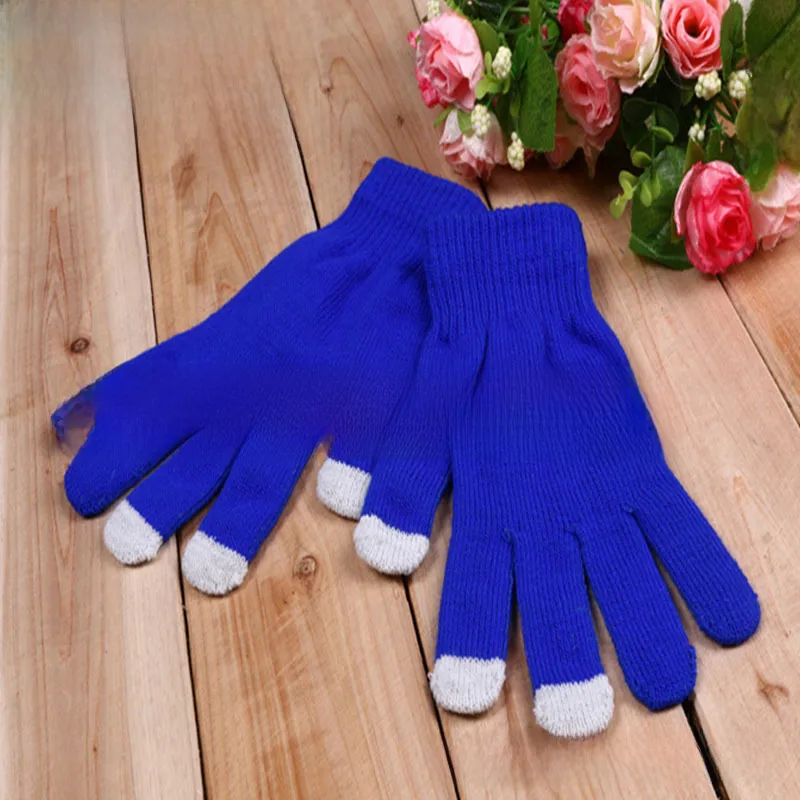Autumn And Winter Plush Thick Touch Screen And Thin Acrylic Warm Cold-proof Knitted Wool Touch Screen Gloves Wholesale display picture 16