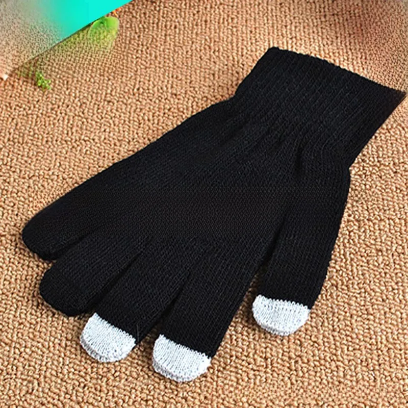 Autumn And Winter Plush Thick Touch Screen And Thin Acrylic Warm Cold-proof Knitted Wool Touch Screen Gloves Wholesale display picture 18