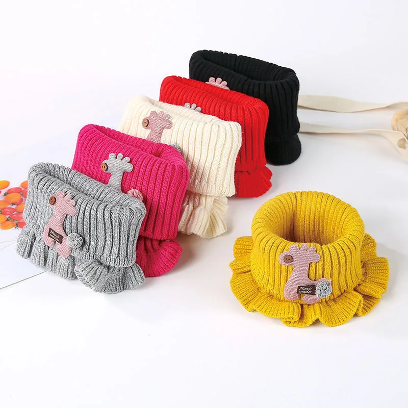Wool Knitted Baby Scarf Winter Children's Casual Collar Boys And Girls Scarf Warm Baby Scarf Children's display picture 1