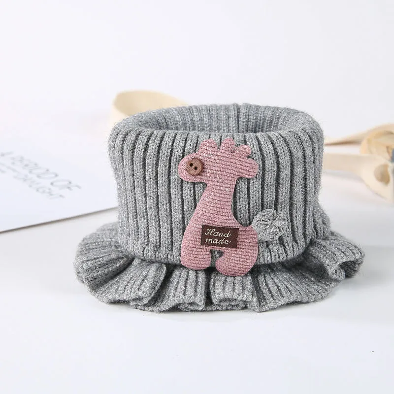 Wool Knitted Baby Scarf Winter Children's Casual Collar Boys And Girls Scarf Warm Baby Scarf Children's display picture 9