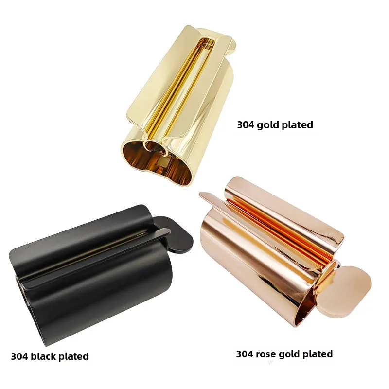 304 Stainless Steel Toothpaste Squeezer Manual Spinning Toothpaste Facial Cleanser Skin Care Products Hair Cream Squeezer Wholesale display picture 2