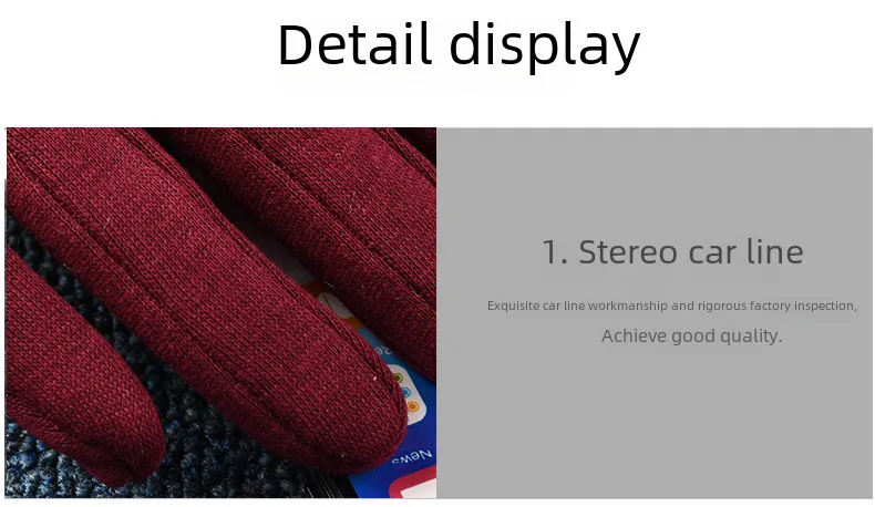 Beautiful Symbol   Classic Women's Non-inverted Velvet Four-button Velvet-lined Thickened Cycling Touch Screen Warm Gloves display picture 11