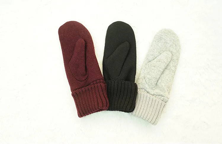 Autumn Women's Winter Korean-style Cute Thickened Fleece-lined Warm Cold-proof Riding Gloves Japanese Cashmere Gloves For Men display picture 1