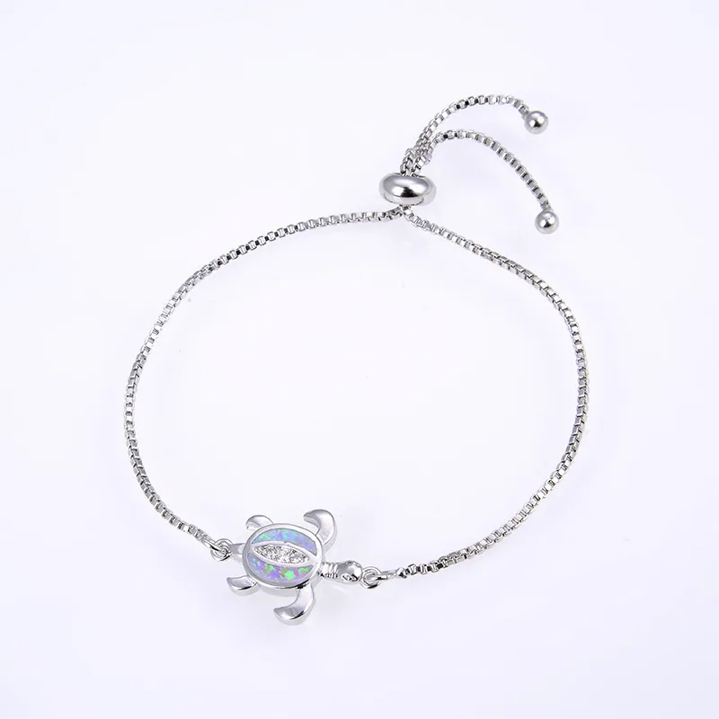 Copper 18K Gold Plated Polishing Plating Inlay Tortoise Opal Zircon Charms Bracelets display picture 24