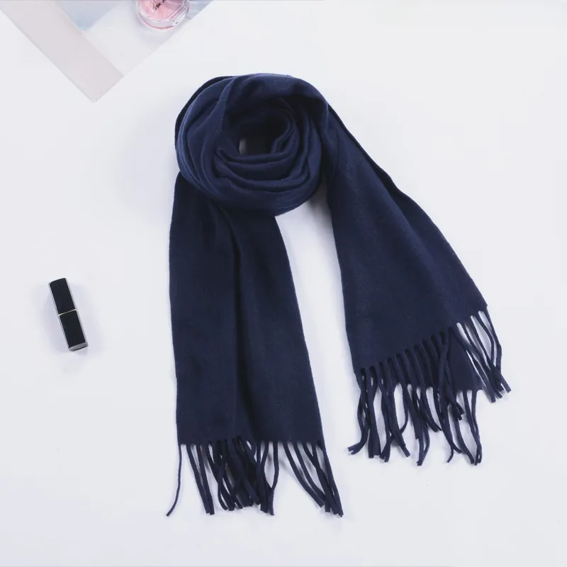 Autumn And Winter Children's Double-sided Plaid Scarf Men's Adult Scarf Hanging Beard Annual Gift Red Scarf Wholesale display picture 5