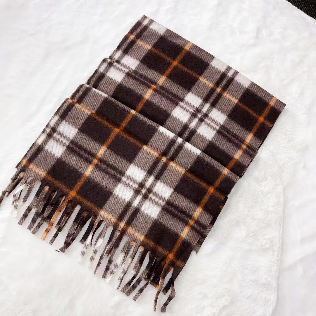 Autumn And Winter Children's Double-sided Plaid Scarf Men's Adult Scarf Hanging Beard Annual Gift Red Scarf Wholesale display picture 6