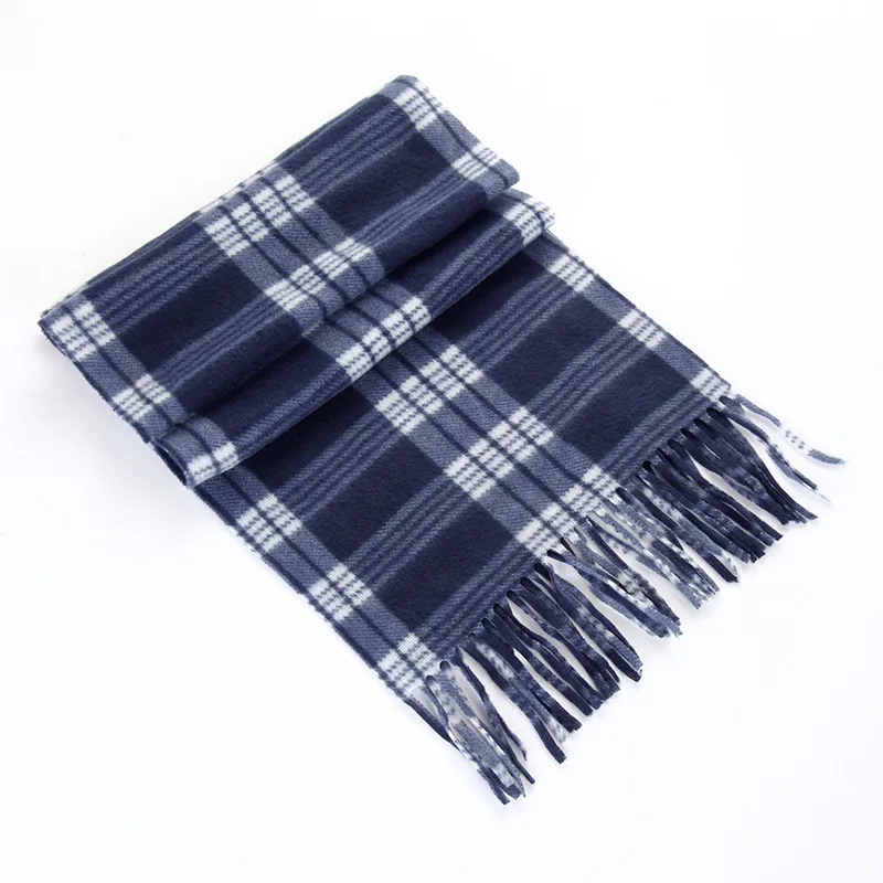 Autumn And Winter Children's Double-sided Plaid Scarf Men's Adult Scarf Hanging Beard Annual Gift Red Scarf Wholesale display picture 7