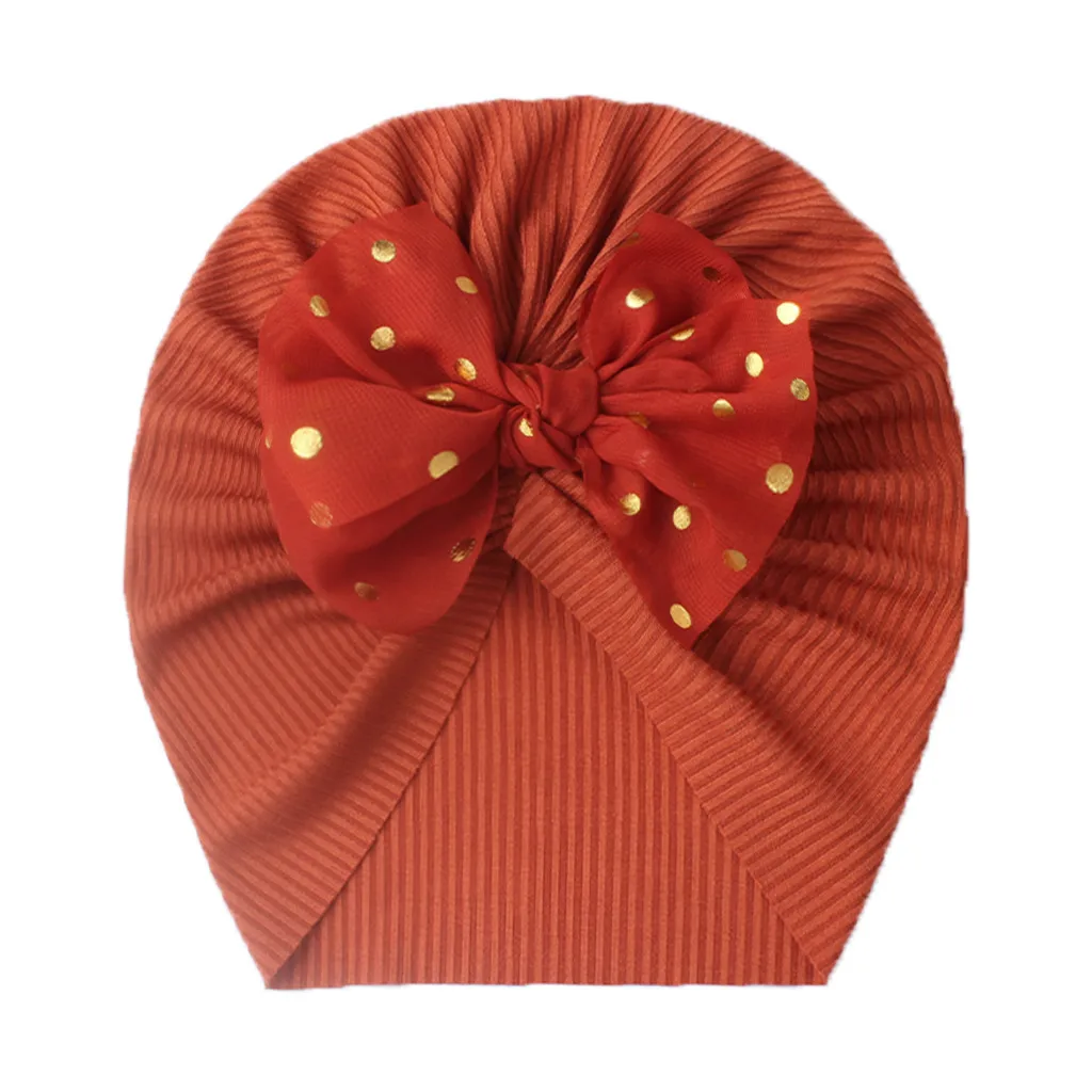 Seasonal New Thread Baby Headwear Children's Bow Turtleneck Hat Baby Indian Hat display picture 20