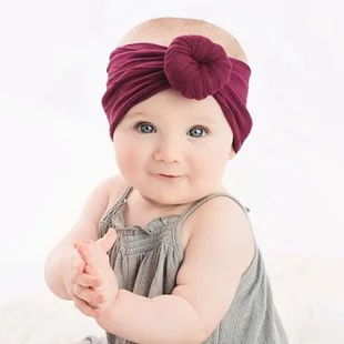 Seasonal New Thread Baby Headwear Children's Bow Turtleneck Hat Baby Indian Hat display picture 2