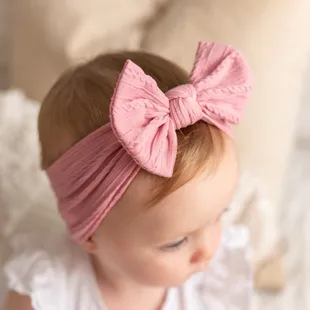Seasonal New Thread Baby Headwear Children's Bow Turtleneck Hat Baby Indian Hat display picture 3
