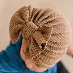 Seasonal New Thread Baby Headwear Children's Bow Turtleneck Hat Baby Indian Hat display picture 9