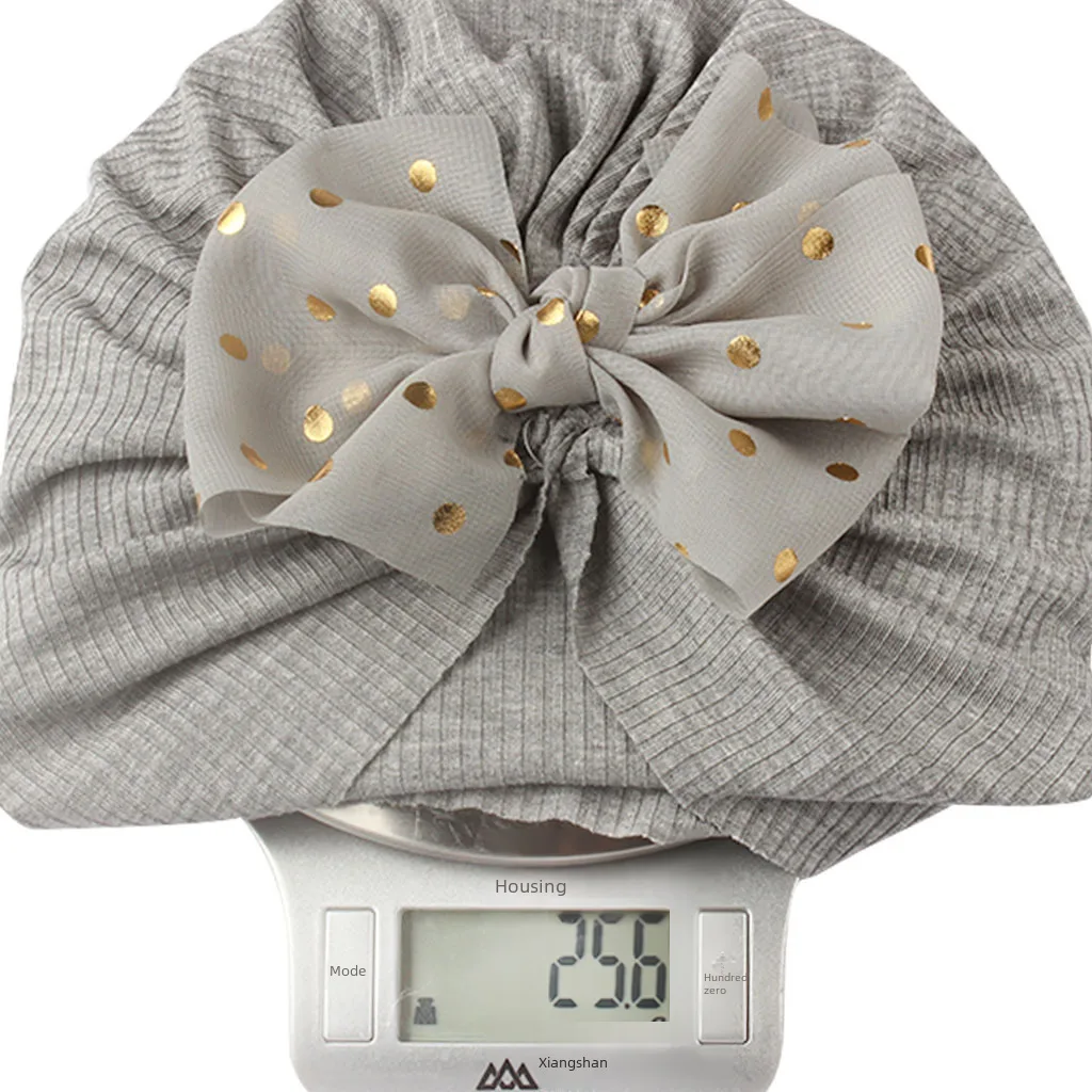 Seasonal New Thread Baby Headwear Children's Bow Turtleneck Hat Baby Indian Hat display picture 10