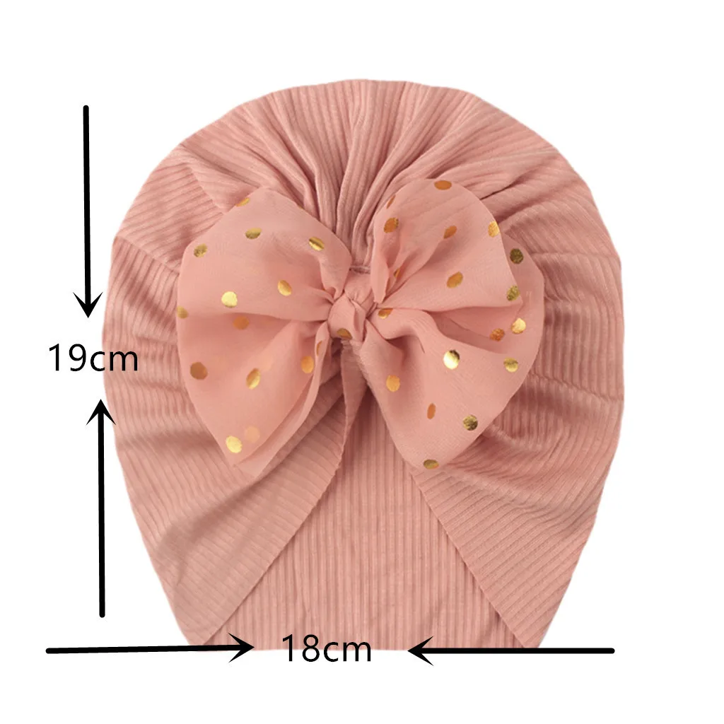Seasonal New Thread Baby Headwear Children's Bow Turtleneck Hat Baby Indian Hat display picture 11