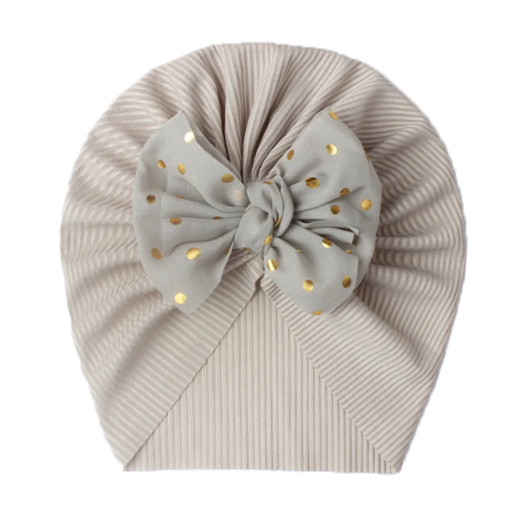 Seasonal New Thread Baby Headwear Children's Bow Turtleneck Hat Baby Indian Hat display picture 15