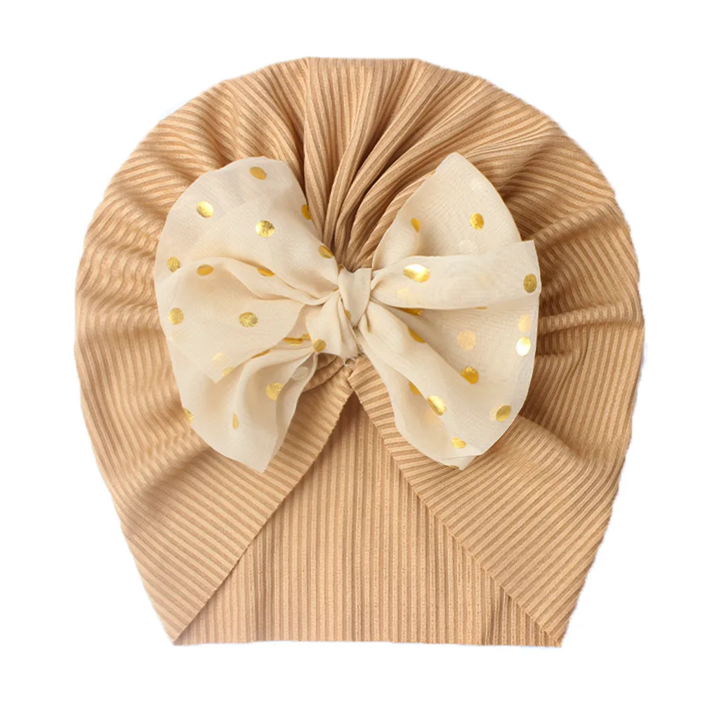Seasonal New Thread Baby Headwear Children's Bow Turtleneck Hat Baby Indian Hat display picture 16