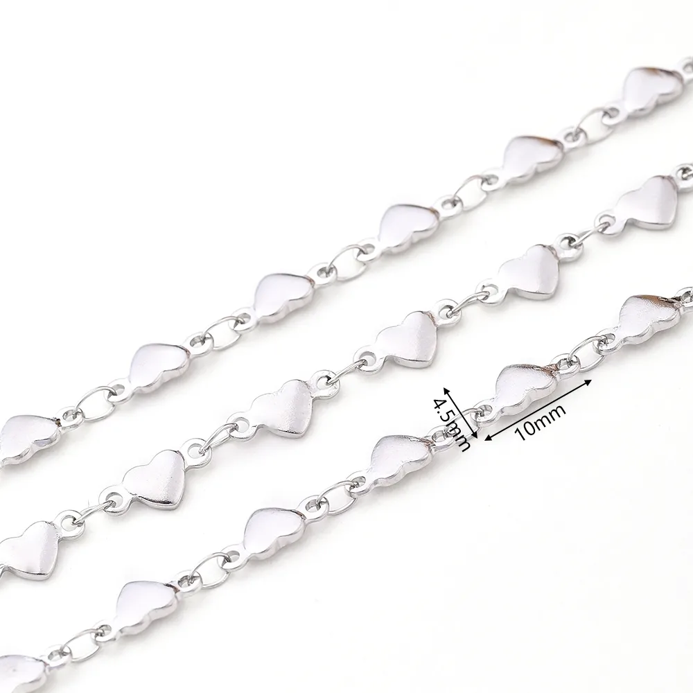 1m/Package 304 Stainless Steel Polished 10x4.5mm 10x5mm 13x3.5mm Jewelry Accessories display picture 4