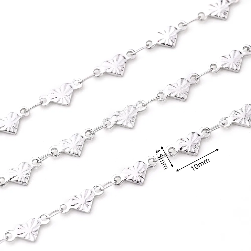 1m/Package 304 Stainless Steel Polished 10x4.5mm 10x5mm 13x3.5mm Jewelry Accessories display picture 9