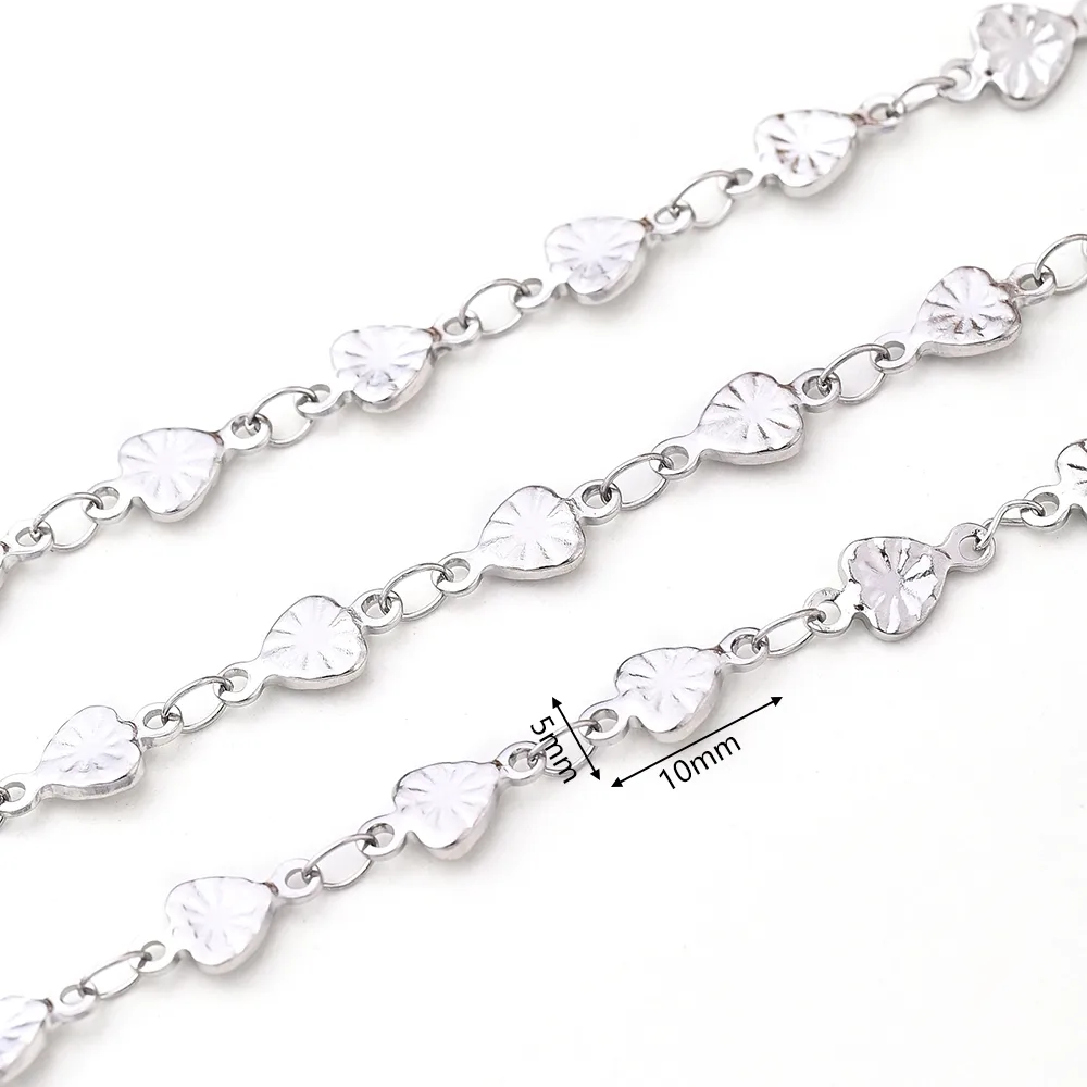 1m/Package 304 Stainless Steel Polished 10x4.5mm 10x5mm 13x3.5mm Jewelry Accessories display picture 6