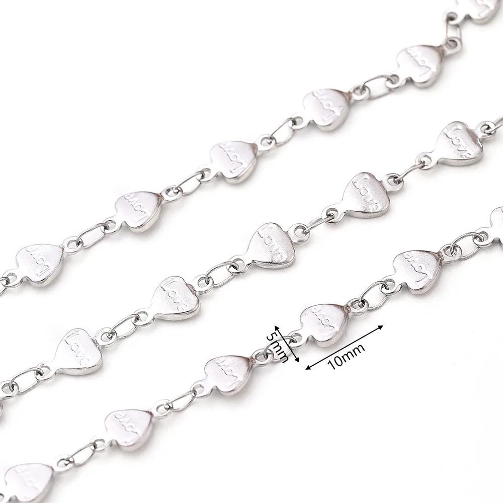 1m/Package 304 Stainless Steel Polished 10x4.5mm 10x5mm 13x3.5mm Jewelry Accessories display picture 3