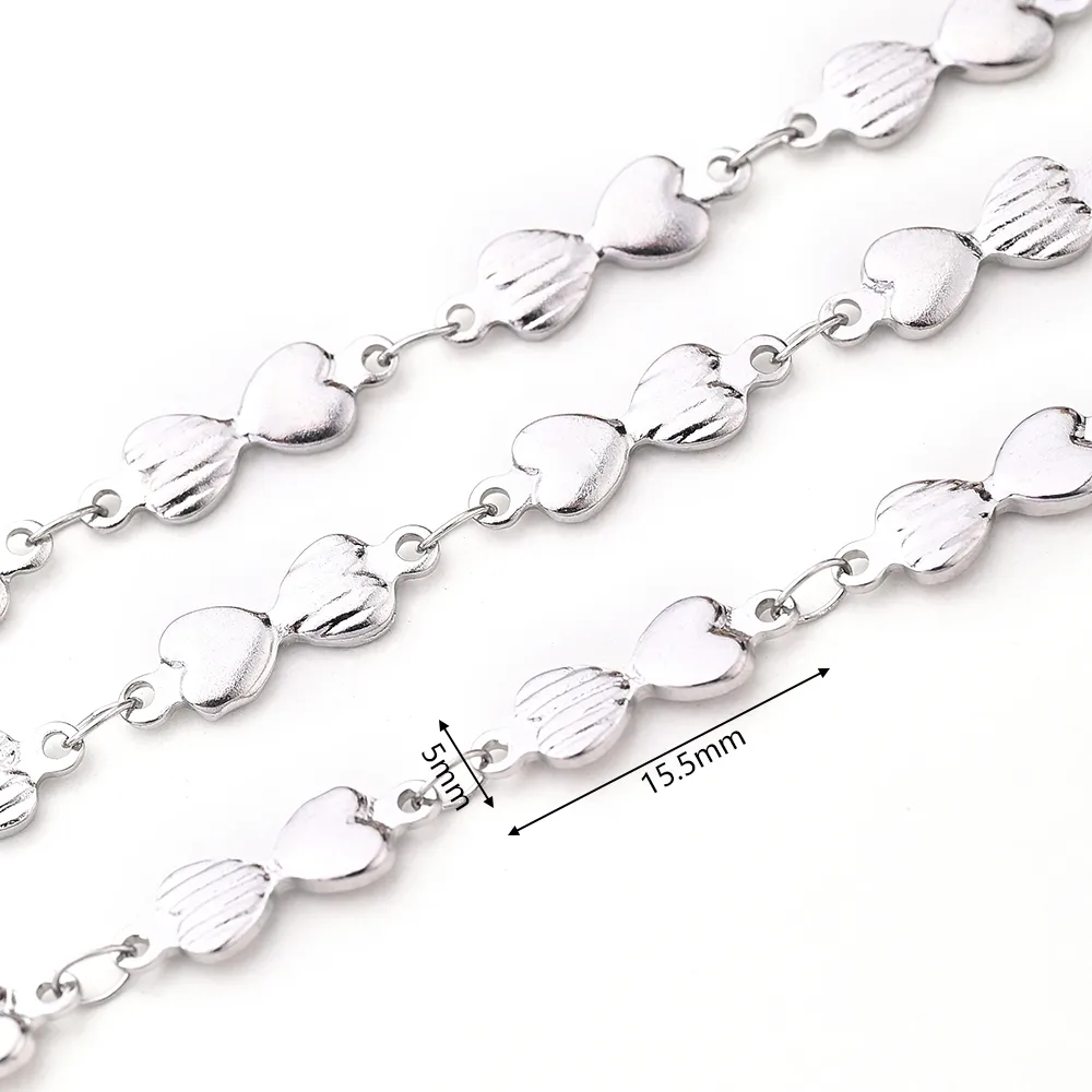 1m/Package 304 Stainless Steel Polished 10x4.5mm 10x5mm 13x3.5mm Jewelry Accessories display picture 11
