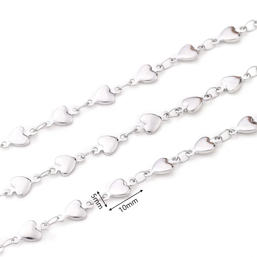 1m/Package 304 Stainless Steel Polished 10x4.5mm 10x5mm 13x3.5mm Jewelry Accessories display picture 10
