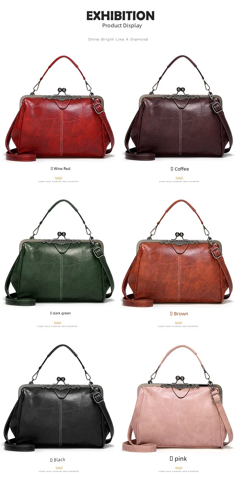 Women's Bag Handbag Shoulder Bag Crossbody Bag Women's Bag Clip Bag British Retro Postman Bag display picture 3