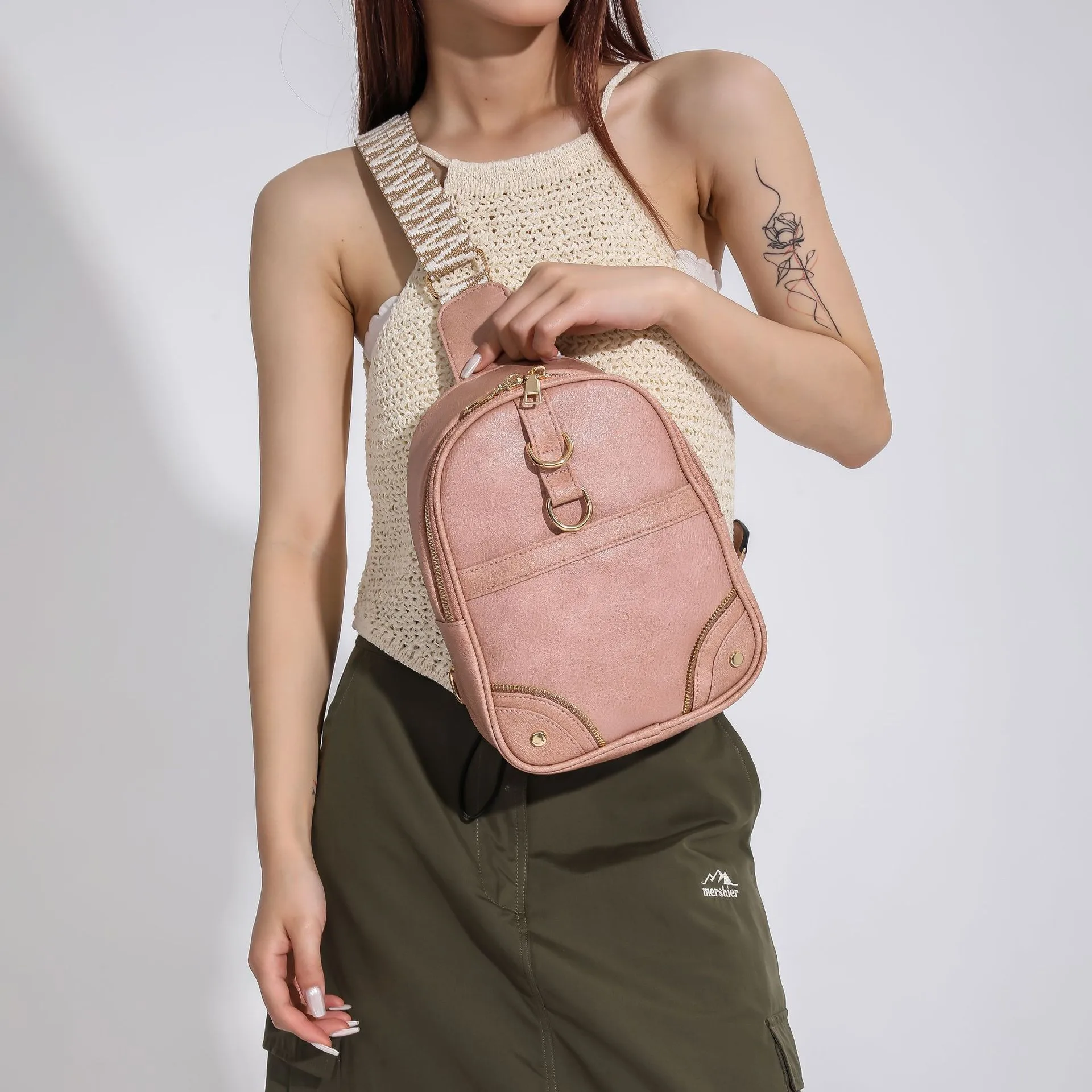 Niche High Sense Bag For Women  New Korean Style Fashion  Shoulder Messenger Bag Internet Celebrity Fashion Handbag display picture 4
