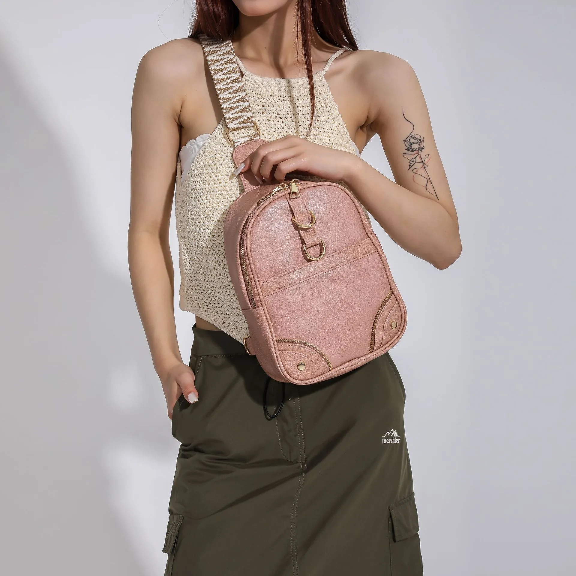 Niche High Sense Bag For Women  New Korean Style Fashion  Shoulder Messenger Bag Internet Celebrity Fashion Handbag display picture 5