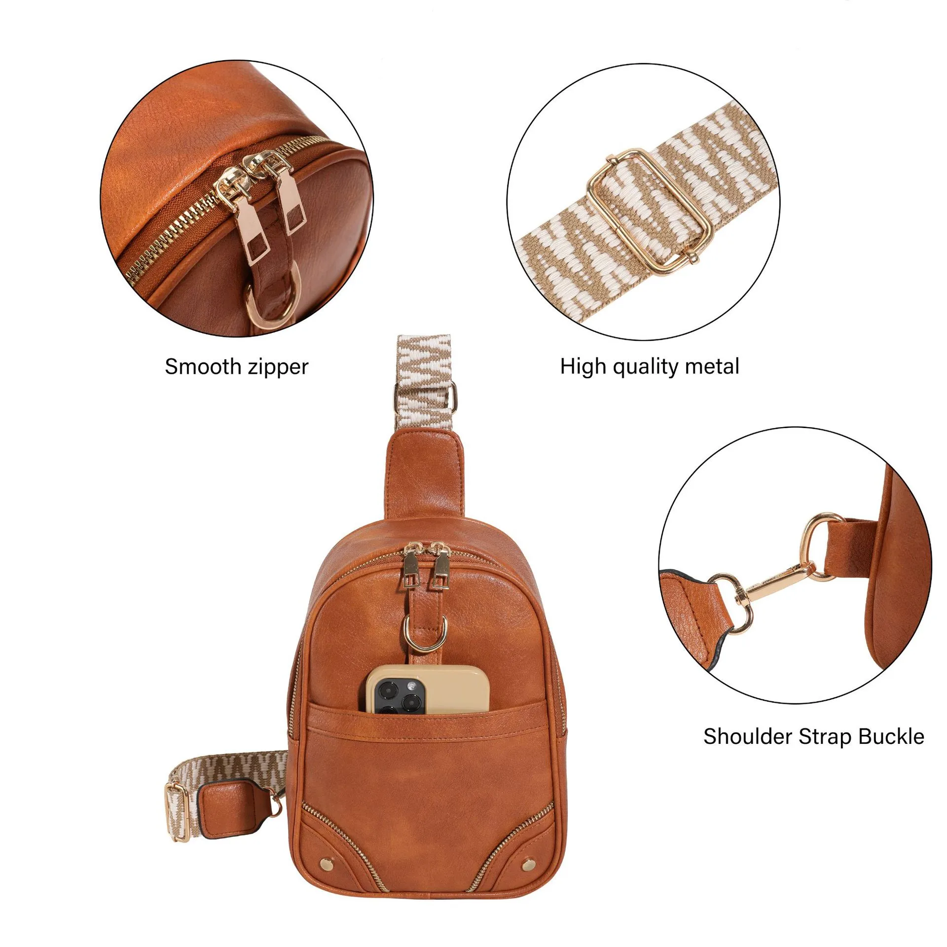 Niche High Sense Bag For Women  New Korean Style Fashion  Shoulder Messenger Bag Internet Celebrity Fashion Handbag display picture 11