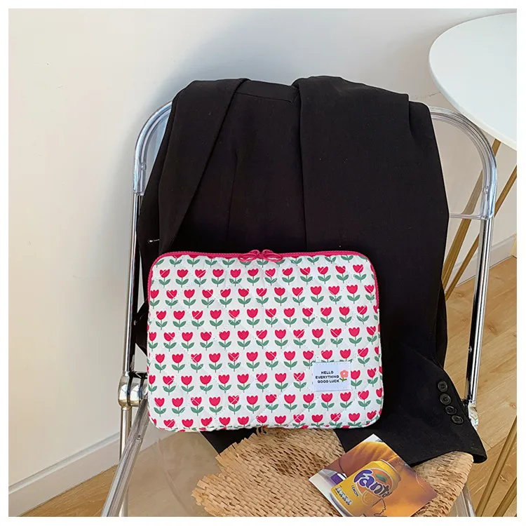 Style New Tulip Hand File Bag 14 Inch Notebook 15 Computer Bag Tablet 11iPad Liner Bag display picture 9