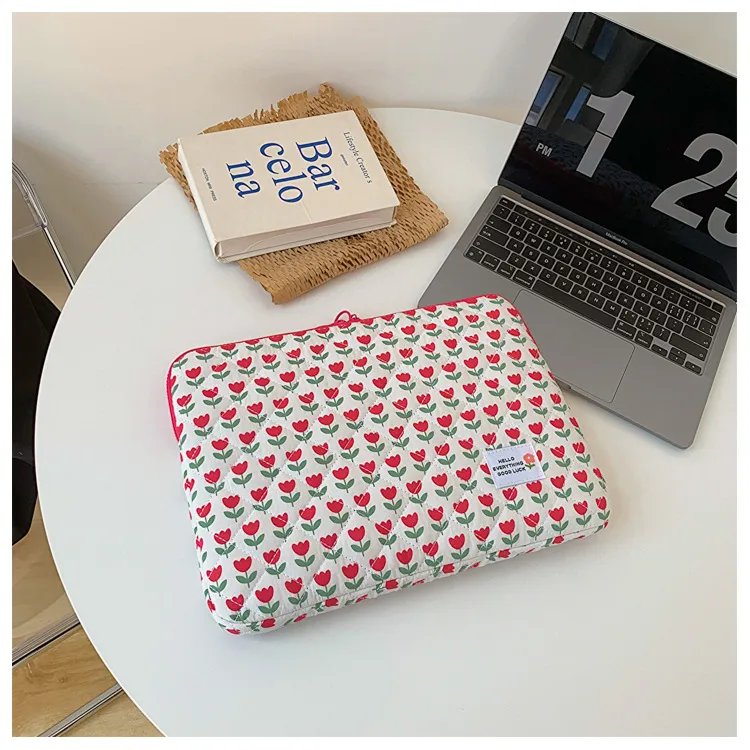 Style New Tulip Hand File Bag 14 Inch Notebook 15 Computer Bag Tablet 11iPad Liner Bag display picture 10