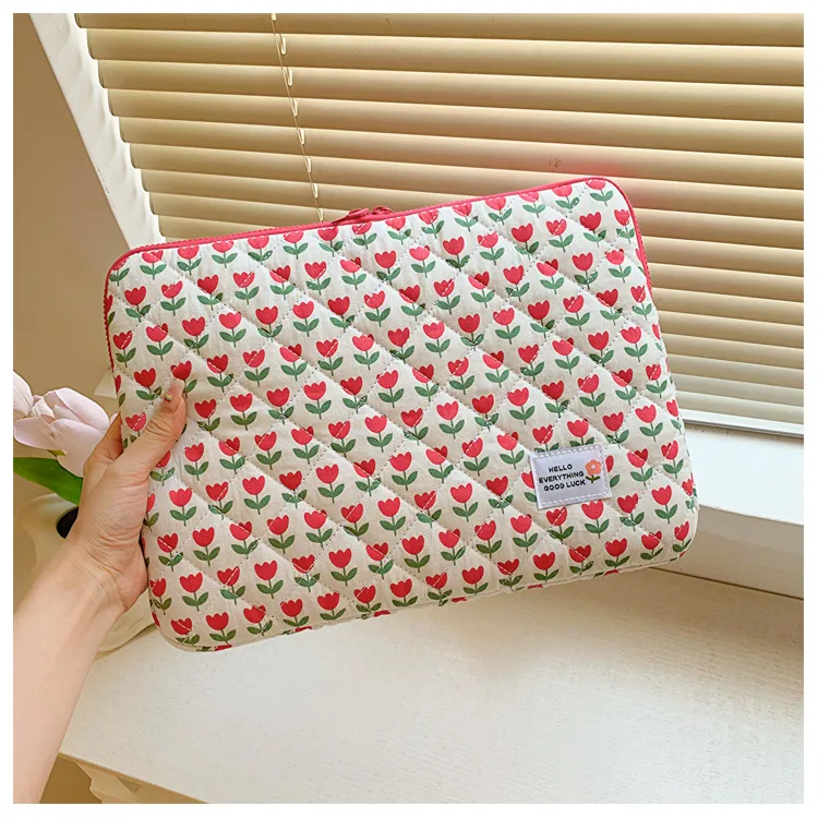 Style New Tulip Hand File Bag 14 Inch Notebook 15 Computer Bag Tablet 11iPad Liner Bag display picture 13