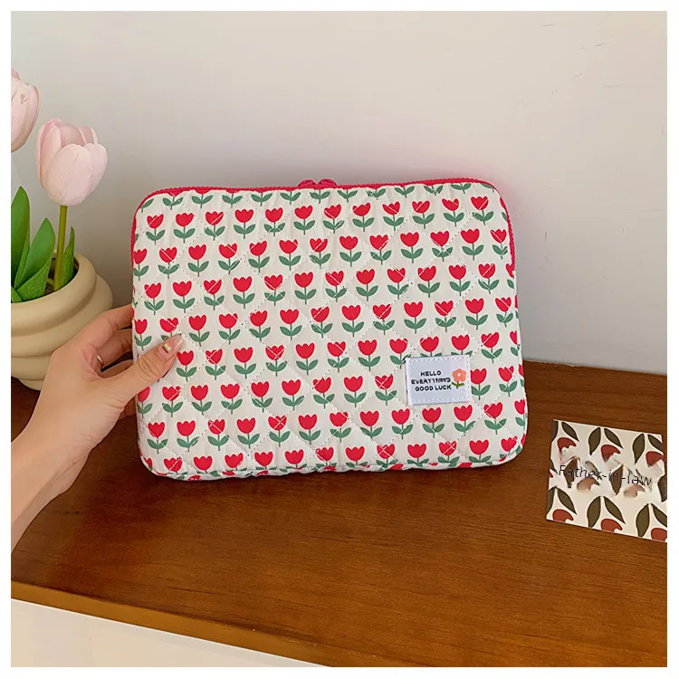 Style New Tulip Hand File Bag 14 Inch Notebook 15 Computer Bag Tablet 11iPad Liner Bag display picture 15