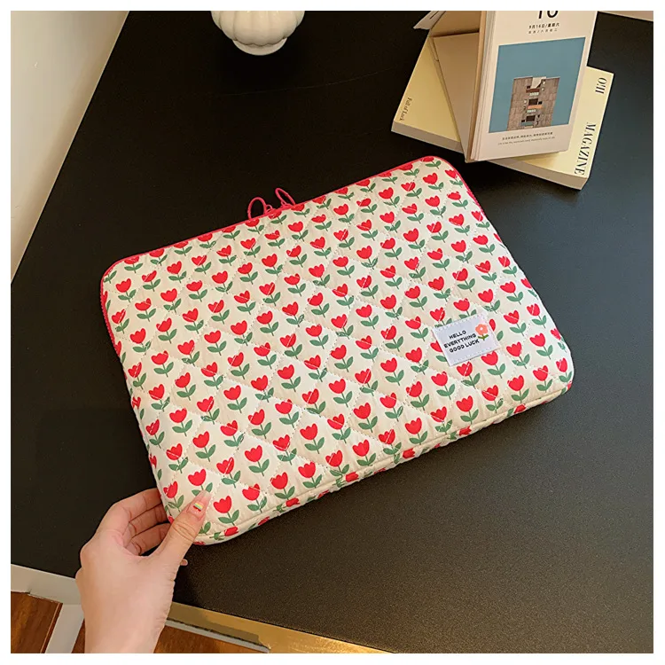 Style New Tulip Hand File Bag 14 Inch Notebook 15 Computer Bag Tablet 11iPad Liner Bag display picture 17