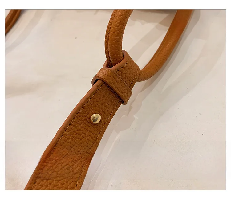Retro Western Style Children's Bag  New PU Litchi Pattern Mini Portable Crossbody Shoulder Small Square Bag Trendy display picture 5
