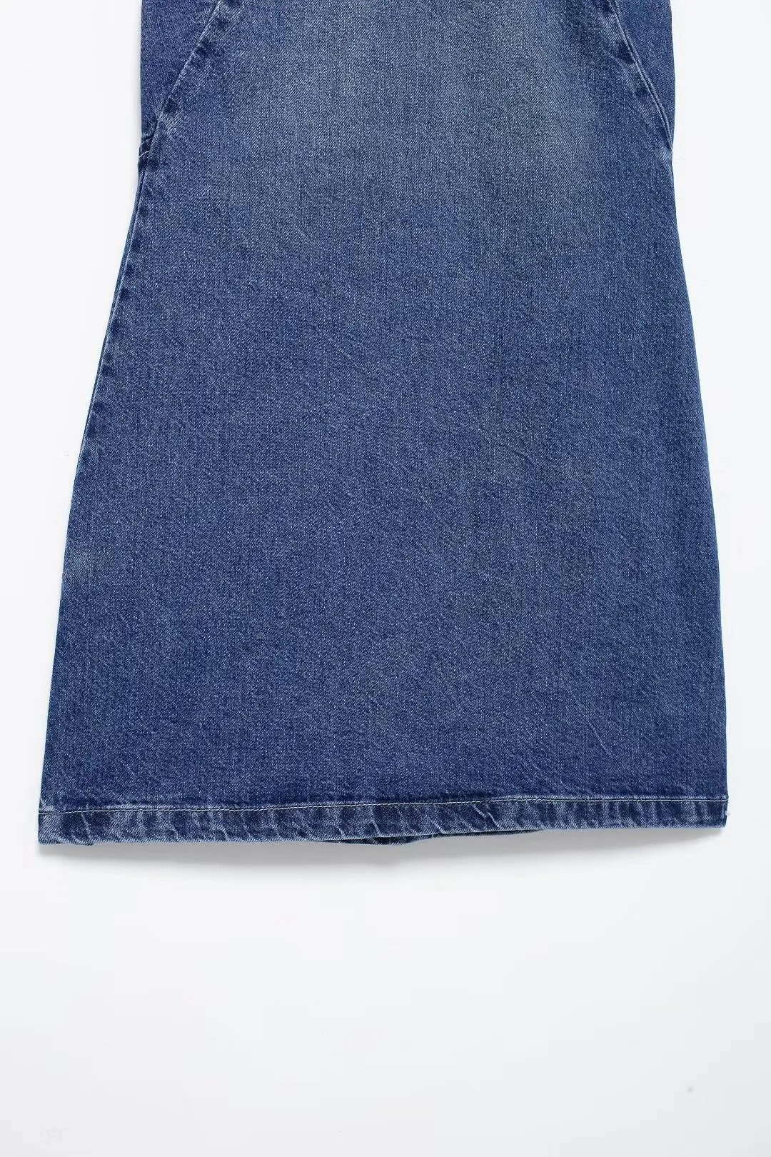 Women's Denim Dress Sexy Halter Neck Sleeveless Solid Color Above Knee Holiday display picture 7
