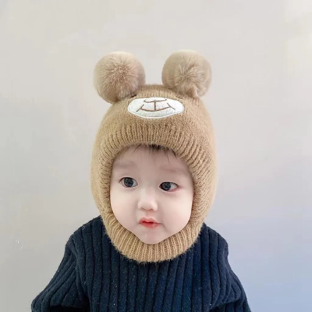 Baby Hat Autumn And Winter Cute Children's Winter Baby Wool Hat Baby Ear Protection Knitted Hat display picture 3