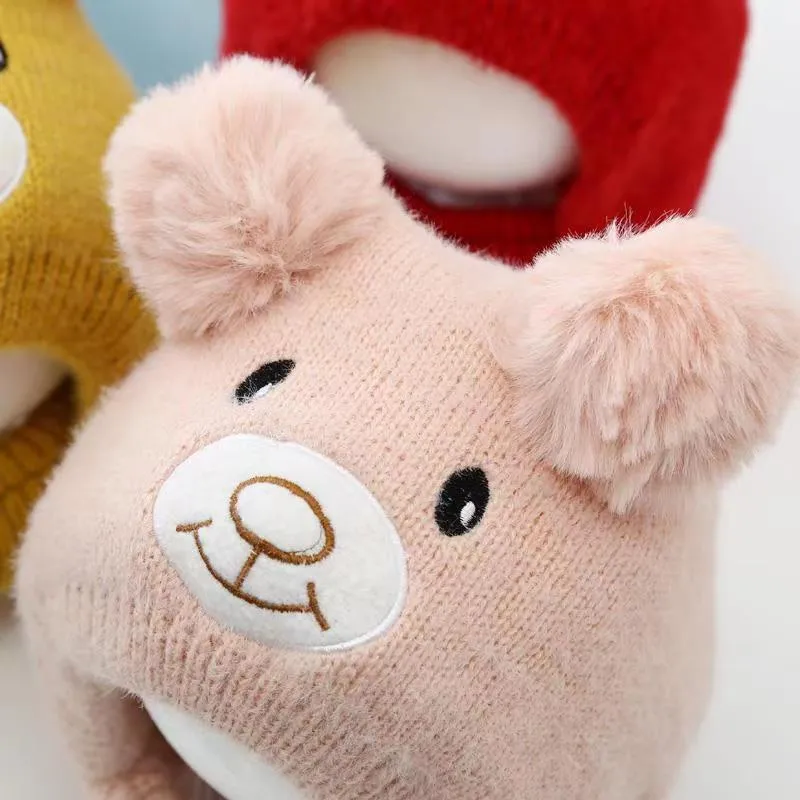 Baby Hat Autumn And Winter Cute Children's Winter Baby Wool Hat Baby Ear Protection Knitted Hat display picture 5