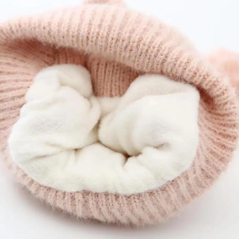 Baby Hat Autumn And Winter Cute Children's Winter Baby Wool Hat Baby Ear Protection Knitted Hat display picture 6