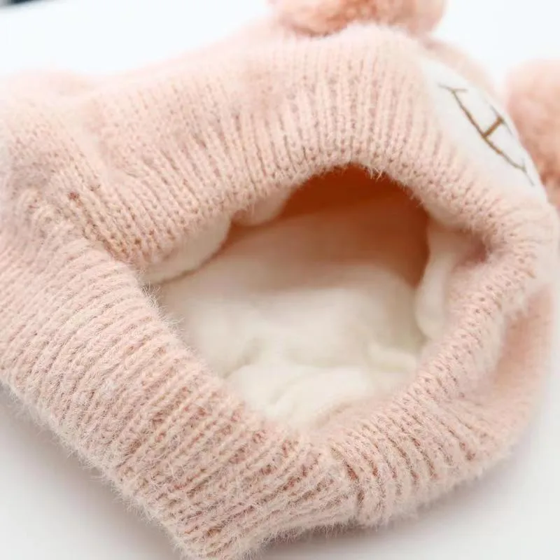 Baby Hat Autumn And Winter Cute Children's Winter Baby Wool Hat Baby Ear Protection Knitted Hat display picture 7