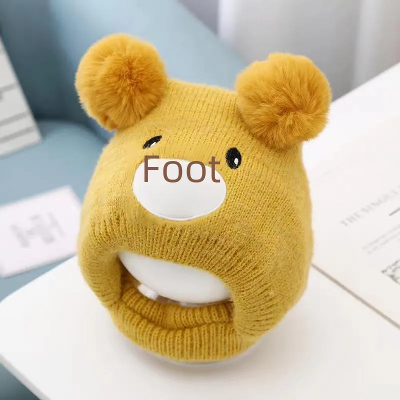 Baby Hat Autumn And Winter Cute Children's Winter Baby Wool Hat Baby Ear Protection Knitted Hat display picture 9