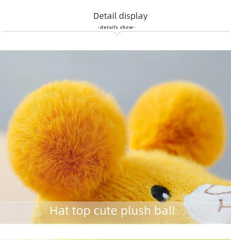 Baby Hat Autumn And Winter Cute Children's Winter Baby Wool Hat Baby Ear Protection Knitted Hat display picture 13