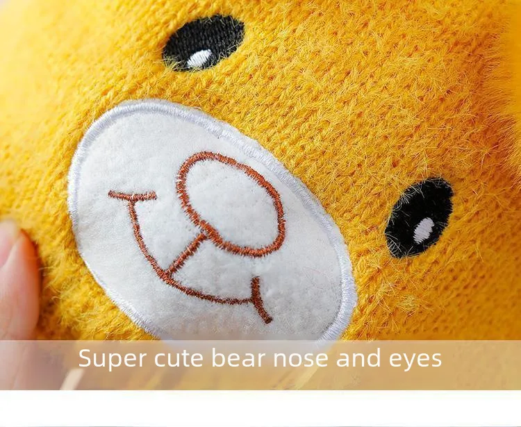 Baby Hat Autumn And Winter Cute Children's Winter Baby Wool Hat Baby Ear Protection Knitted Hat display picture 14